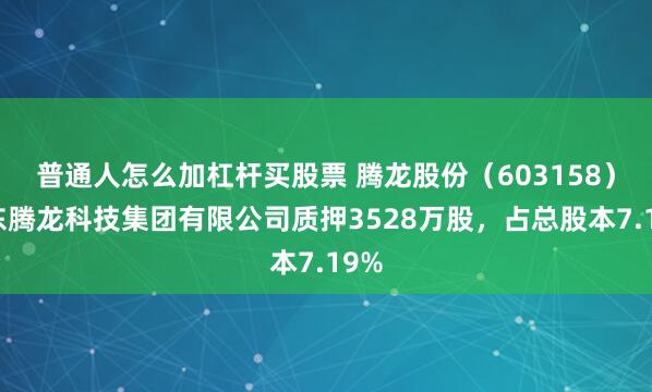普通人怎么加杠杆买股票 腾龙股份（603158）股东腾龙科技集团有限公司质押3528万股，占总股本7.19%